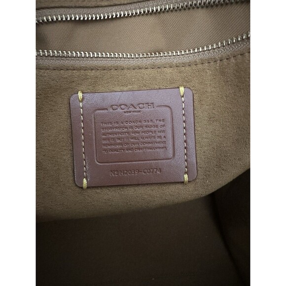 Coach Leatherware Colorblock Tote Double Top Handles/Crossbody Strap H2039-C0774 - Picture 5 of 15